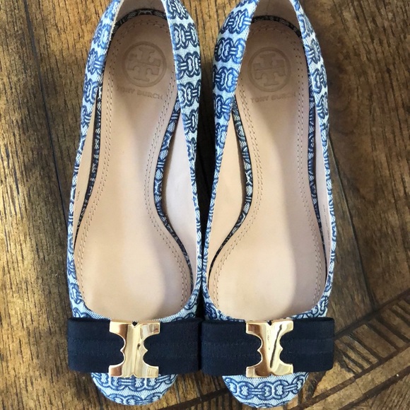Tory Burch Gemini Link Bow Pump Size 6 - Picture 2 of 10